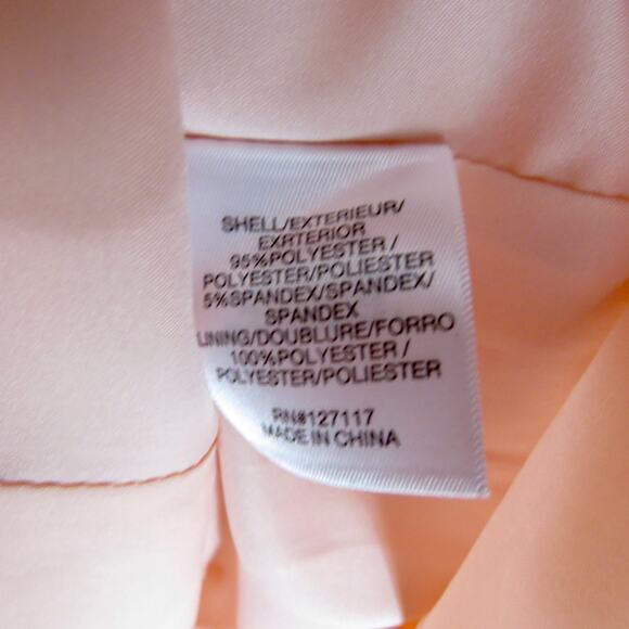 Badgley Mischka Folded Collar A-Line Midi Pencil Dress Pink Dress Size 4 - Picture 8 of 12